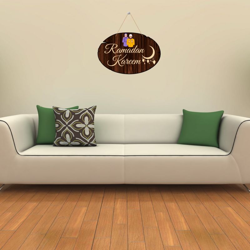 Ramadan Kareem Islamic Wall Hanging Festival Gift for Muslim Friend Home, Bedroom, Living Room Décor Gift Items
